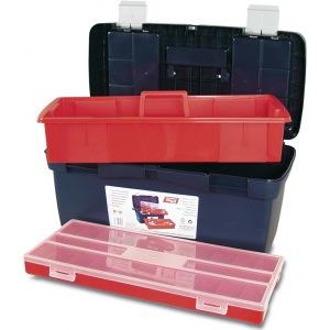 Ящик для инстрструментов с лотком+органайзер №19 "Tayg" 119002  58х29х29см в Уфе 