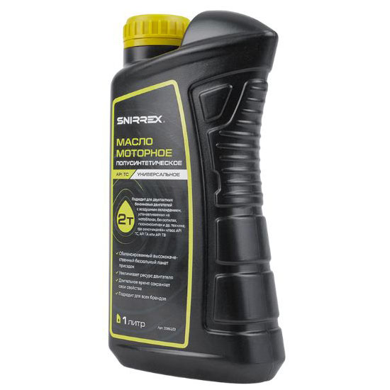 Масло моторное SNIRREX 2-х тактное полусинтетическое универсальное API TC, 1 л 33863 в Уфе
