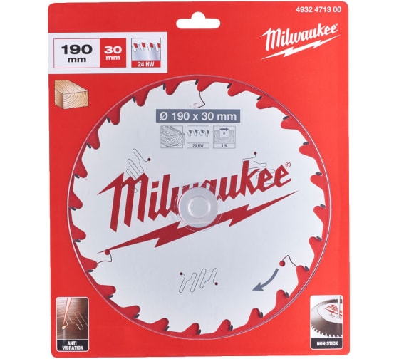 Пильный диск для циркулярной пилы Milwaukee 4932471300