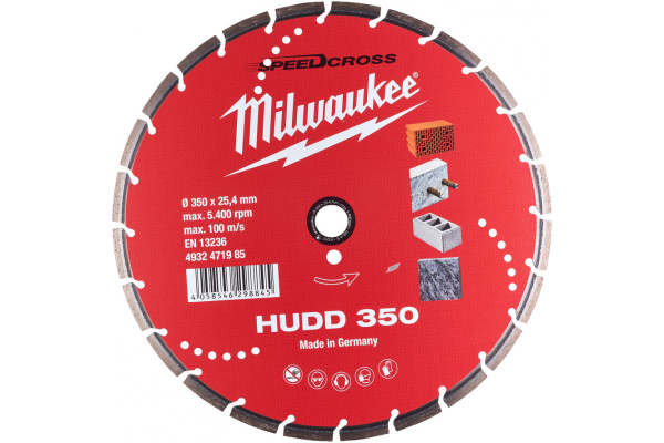 Алмазный диск Milwaukee Speedcross HUDD 350 4932471985