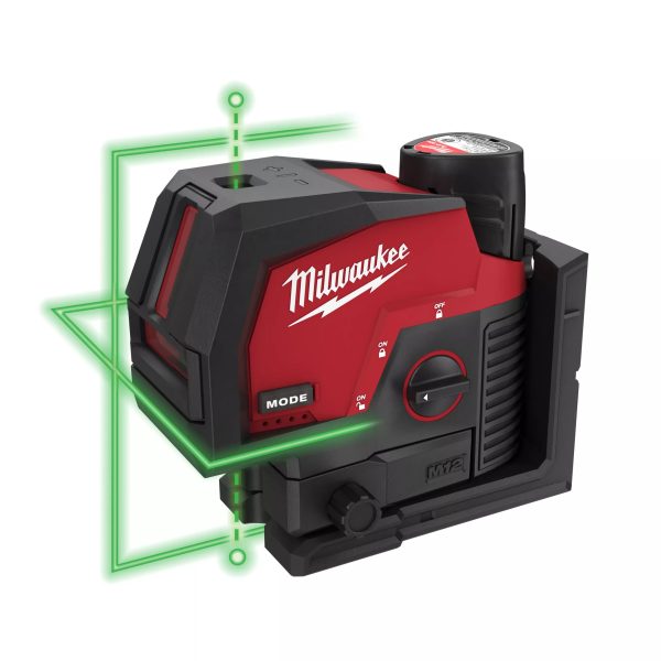 Аккумуляторный линейно-точечный лазерный нивелир Milwaukee M12 CLLP-301C 4933478100