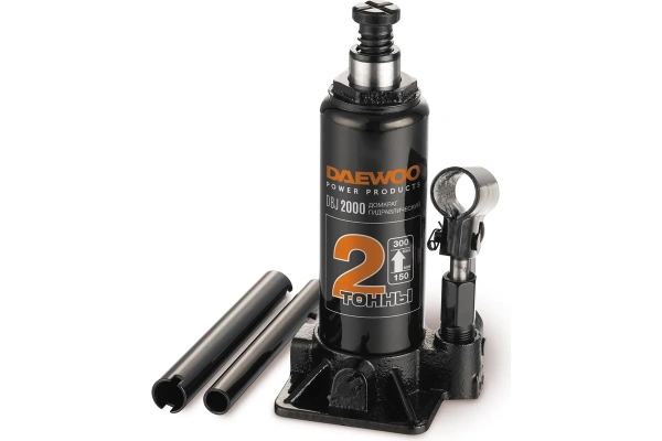 Домкрат бутылочный гидравлический DAEWOO грузоподъемность 2 тонны, высота подхвата 150мм  DBJ 2000 в Уфе 
