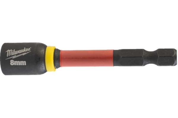 Торцевая насадка магнитная Milwaukee SHOCKWAVE c хвостовиком 1/4" Hex, 8x65 мм  4932492439