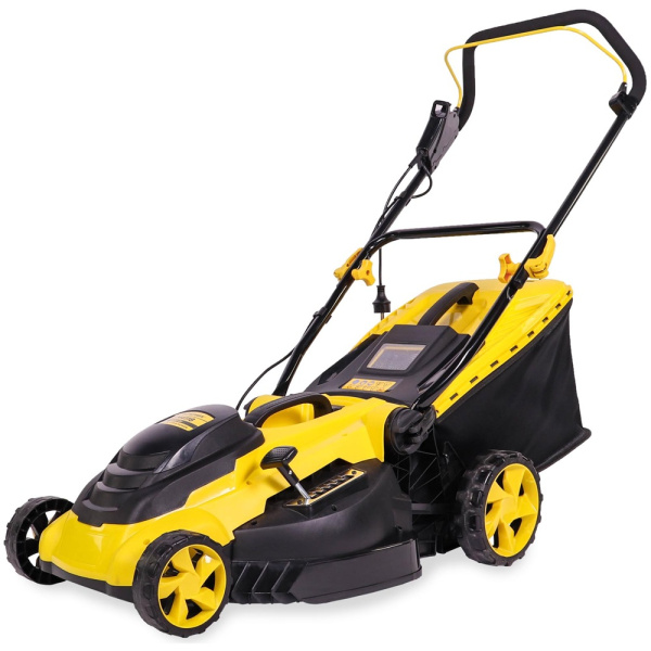 Газонокосилка эл. CHAMPION EM4118 (1800Вт пласт.+ткань травосб. 50л ширина 420мм 25-75мм, 13кг)