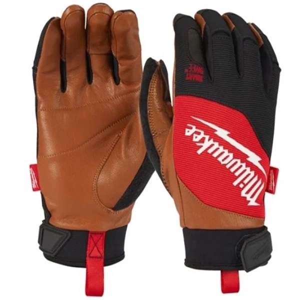 Перчатки с кожаными вставками Milwaukee  L/9 4932471913