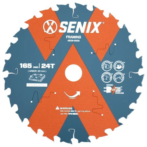 Диск пильный по дереву  SENIX  AECS-0003 165х 20х24 в Уфе