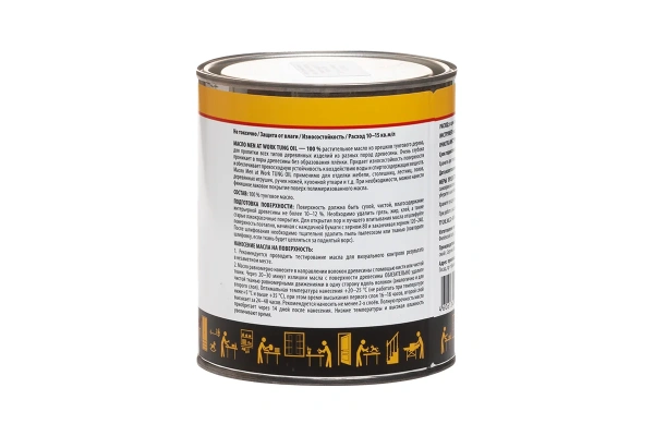 Масло тунговое Men at Work TUNG OIL 0,75л. 80084 в Уфе