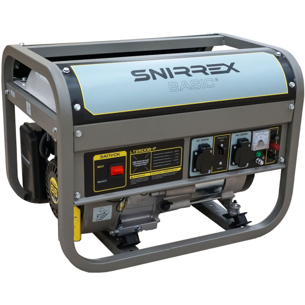 Генератор бензиновый SNIRREX BASIC LT2500B-F 2.0/2.2кВт, 220V, 6,5л.с., руч.стартер, бак 15л., 40кг в Уфе