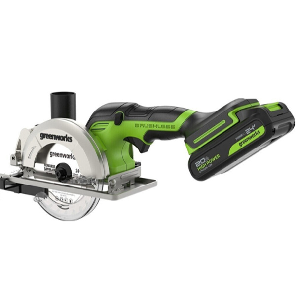 Дисковая аккумуляторная мини пила Greenworks G24MCS в Уфе