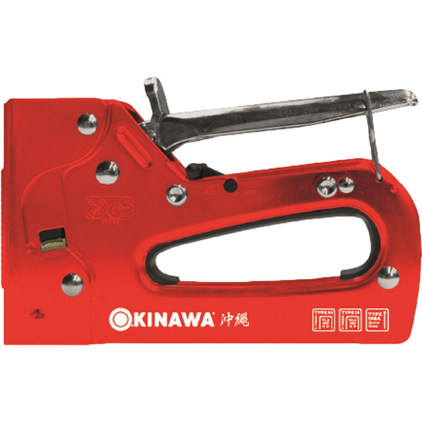 Степлер механический OKINAWA HEAVY 3в1 тип53 (6-14мм.), тип13 (6-14мм.),гвозди тип18GA (15мм) 2364