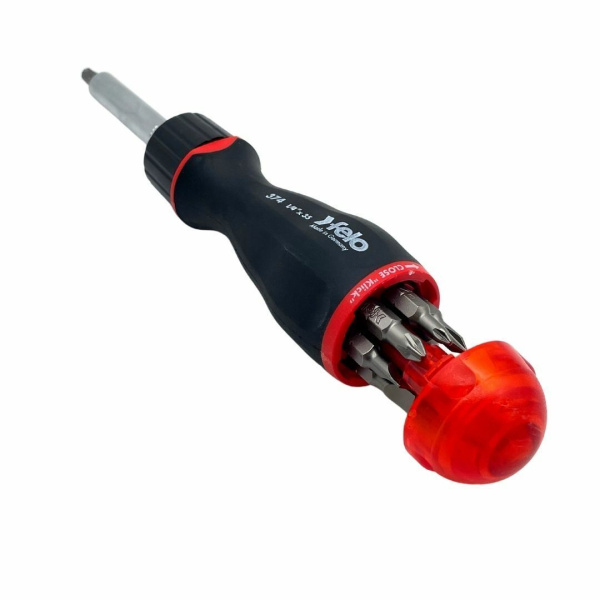 Отвертка с реверсивным механизмом Felo с набором бит SL, PH, PZ 8шт 37400405 в Уфе 