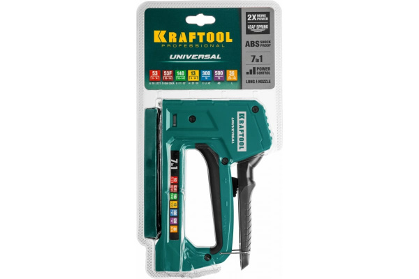 Степлер механический Kraftool 7в1 тип53 (6-14мм.),140 (8-14мм.), 13,53F,36,500  31524 в Уфе 