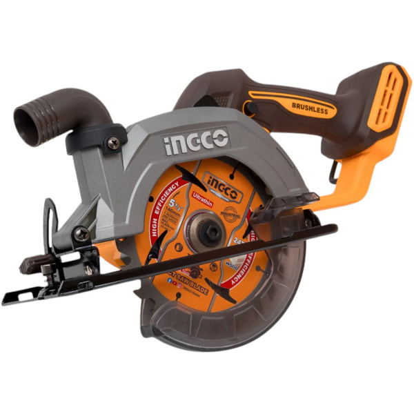 Аккумуляторная циркулярная пила INGCO 20 В бесщеточная CSLI1402 в Уфе