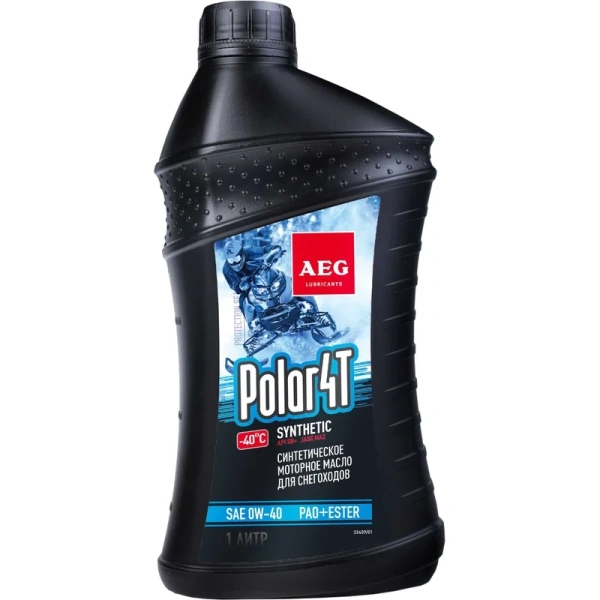 Масло четырехтактное AEG Polar синтетическое для снегоходов 4Т 1л SAE 0W-40  33409 в Уфе