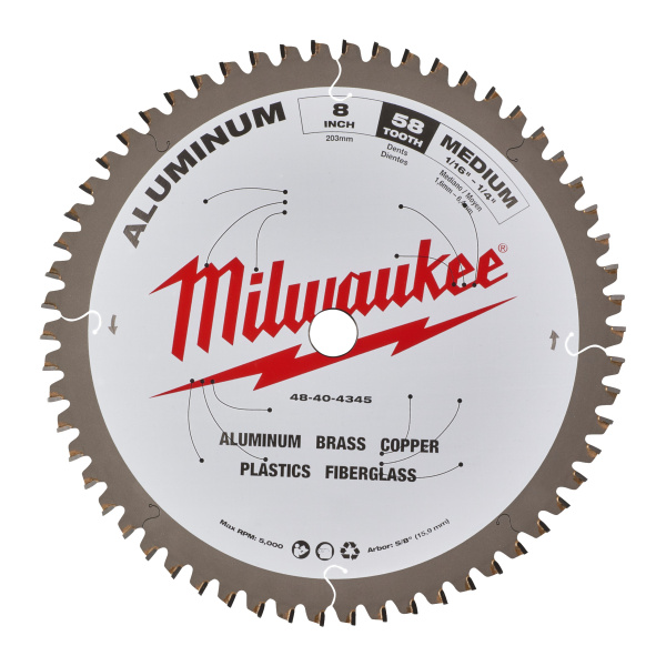 Пильный диск Milwaukee по алюминию, 48404345