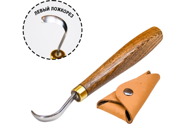 Нож резчицкий-ложкорез  ПЕТРОГРАДЪ  d/22мм. левый М00021309 в Уфе 