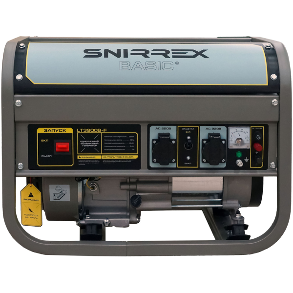 Генератор бензиновый SNIRREX BASIC LT3900B-F 2.8/3.0кВт, 220V, 7,0л.с., руч.стартер, бак 15л., 45кг в Уфе
