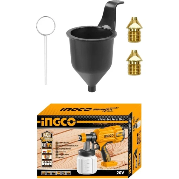Аккумуляторный краскопульт INGCO CSGLI2004 в Уфе