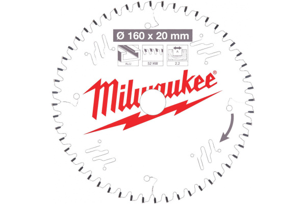 Пильный диск Milwaukee по дереву 165х15,87х1,6 Z24 4932471311