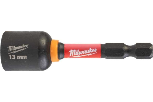 Торцевая насадка магнитная Milwaukee SHOCKWAVE c хвостовиком 1/4" Hex - 13мм x 65мм 4932492443