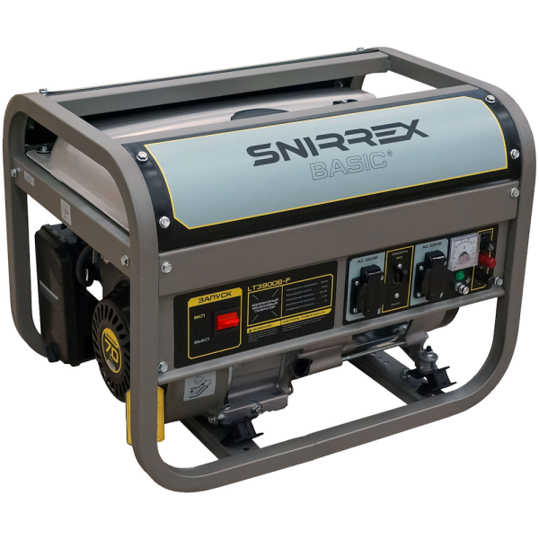 Генератор бензиновый SNIRREX BASIC LT3900B-F 2.8/3.0кВт, 220V, 7,0л.с., руч.стартер, бак 15л., 45кг в Уфе