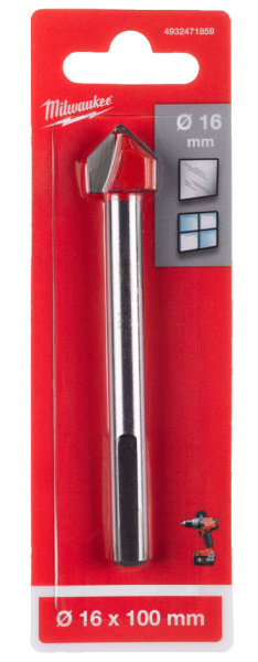 Сверло по стеклу и плитке Milwaukee GENII 16x100 4932471859