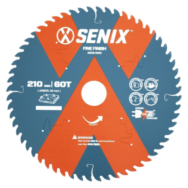 Диск пильный по дереву SENIX AECS-0010 210х30х60 в Уфе