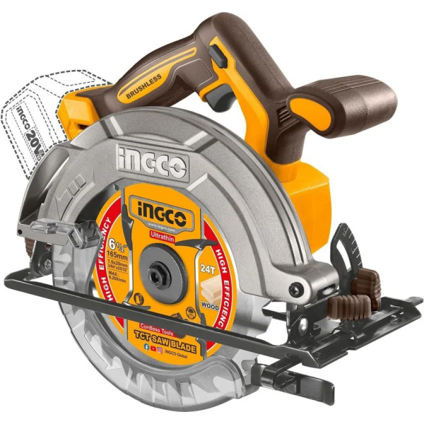 Аккумуляторная циркулярная пила INGCO CSLI1652 INDUSTRIAL