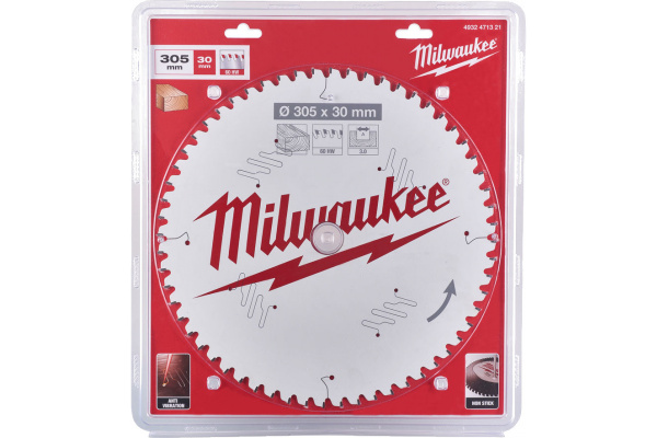 Пильный диск Milwaukee по дереву 305х30х3,0 Z60 4932471321