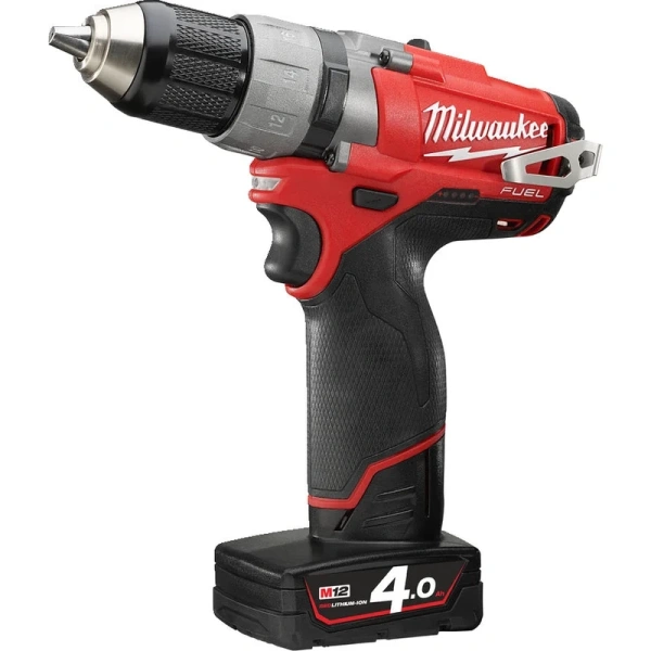 Аккумуляторная безударная дрель-шуруповерт, бесщеточная Milwaukee M12 CDD-402C FUEL 4933440395