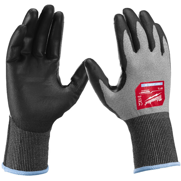Перчатки защитные Milwaukee с уровнем сопротивления порезам 4/D Milwaukee 4/D - 9/L 4932480503