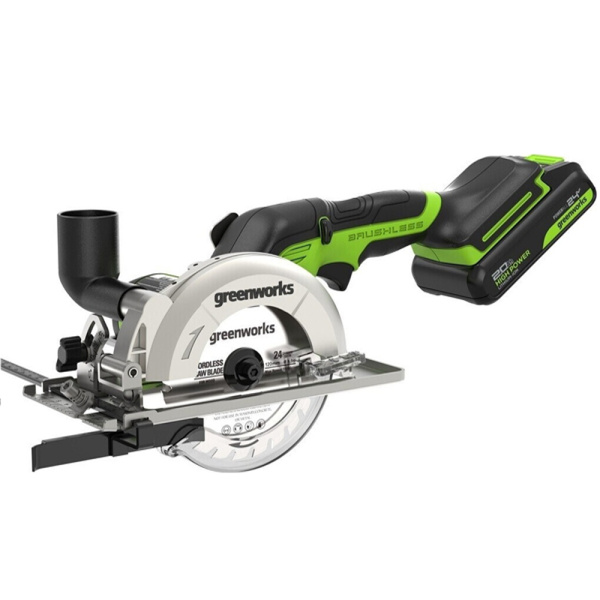 Дисковая аккумуляторная мини пила Greenworks G24MCS в Уфе