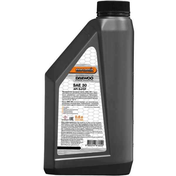Масло ECOLOGIC для 4-х тактных двигателей SAE 30, 0,6л. DWO 400  в Уфе