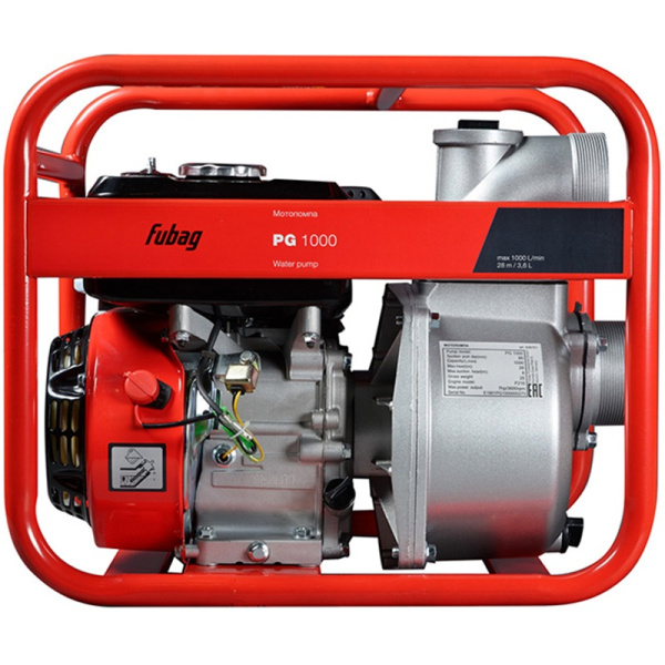 Бензиновая мотопомпа FUBAG PG 1000 838751 в Екатеринбурге