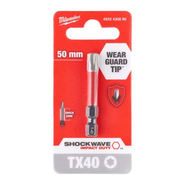 Насадка Milwaukee SHOCKWAVE TX40 50мм (1шт) 4932430890