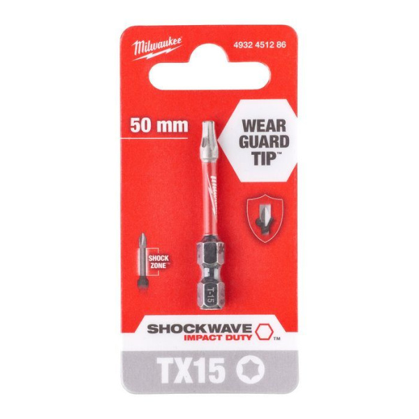 Насадка Milwaukee SHOCKWAVE TX15 50мм 4932451286