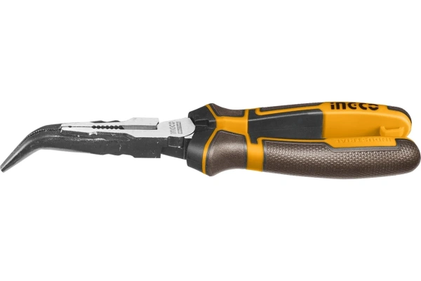 Тонкогубцы изогнутые INGCO  160 мм HHBNP28160